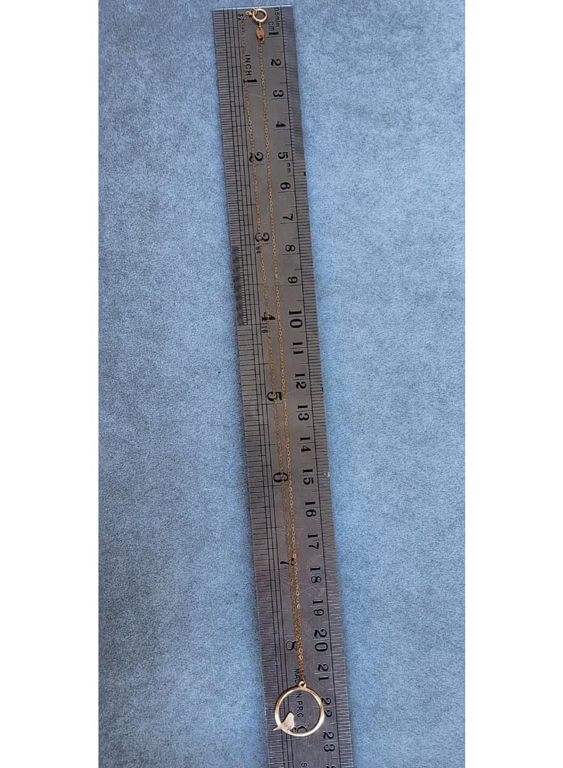 روبي آرت الذهب قلادة روبي آرت من الذهب الخالص عيار 18 قيراطًا للبنات - 0.98 جرام - Image 4