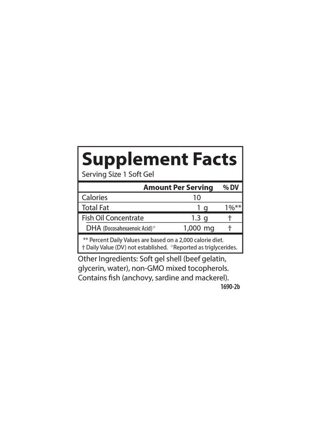 Carlson Elite Dha Gems 1000 Mg Dha Supports Healthy Brain Function & Vision 30 Soft Gels - Image 5