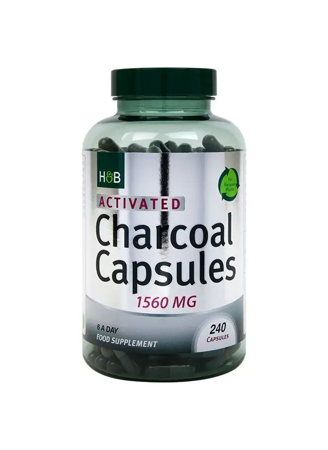 H&B - Holland & Barrett Charcoal 1560 mg 240 Capsules - Image 1