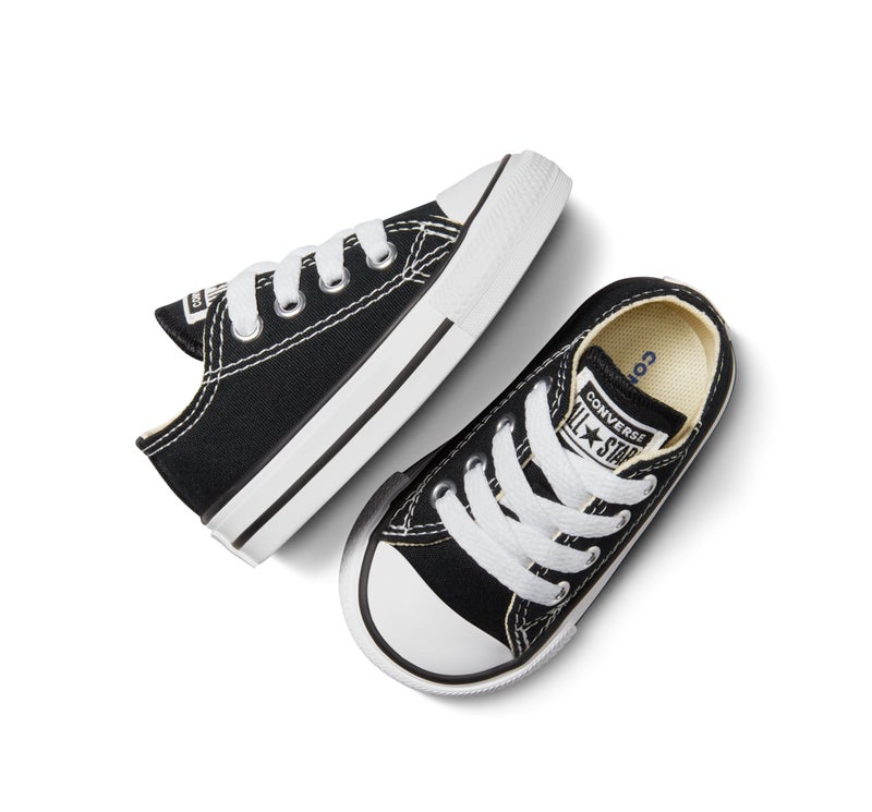 Converse Kids' Chuck Taylor All Star Low Top, Black, 7 Toddler - Image 4