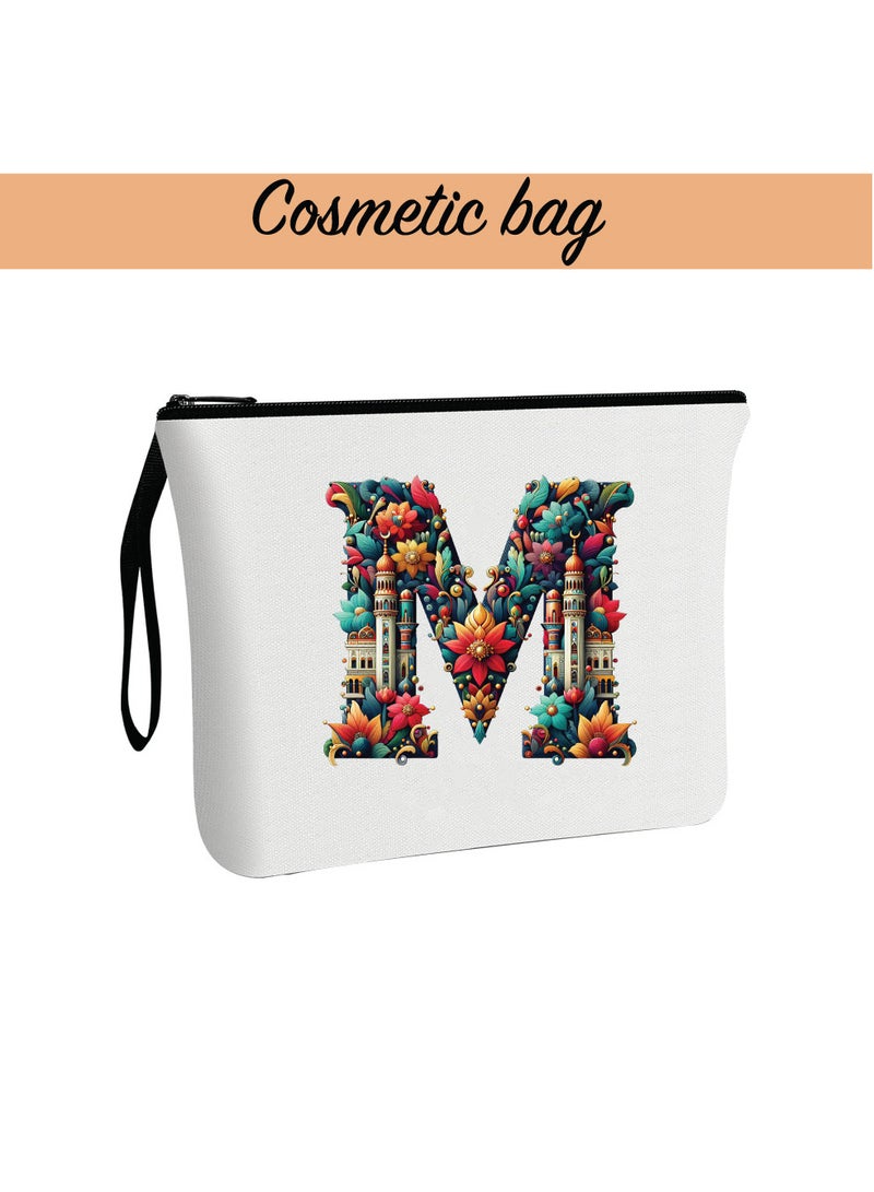 PRINTSHOP4ME Pack of 3 Initial Monogram Gift Set - Black Coffee Mug, Cosmetic Bag and Cotton Tote bag Set - Gift Set for Her - Perfect for Ramadan, School, Travel and Birthday Gift - Image 4