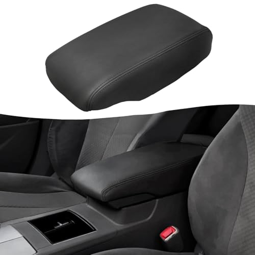 KBH Center Console Cover Replacement for Toyota Camry 2007 2008 2009 2010 2011, Vinyl Leather, Car Armrest Upholstery, Anti-Scratch, Black (Leather Part Only) - Image 1