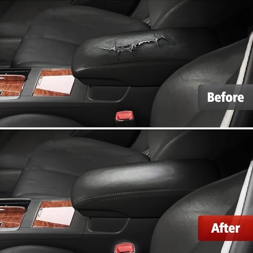KBH Center Console Cover Replacement for Toyota Camry 2007 2008 2009 2010 2011, Vinyl Leather, Car Armrest Upholstery, Anti-Scratch, Black (Leather Part Only) - Image 4