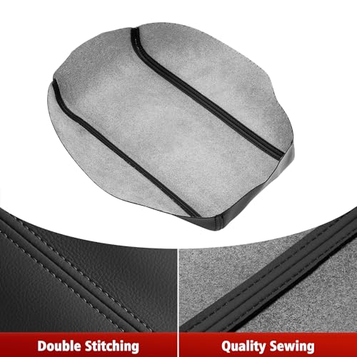 KBH Center Console Cover Replacement for Toyota Camry 2007 2008 2009 2010 2011, Vinyl Leather, Car Armrest Upholstery, Anti-Scratch, Black (Leather Part Only) - Image 2