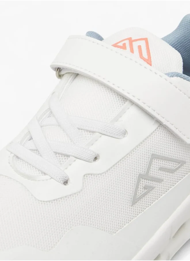 Oaklan by Shoexpress Girls Textured Sneakers with Hook and Loop Closure