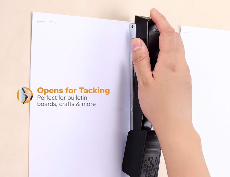 Bostitch Executive Full Strip Stapler - 20-Sheet Capacity, All-Metal Construction, Dual Clinch, 2-Pack - Image 2