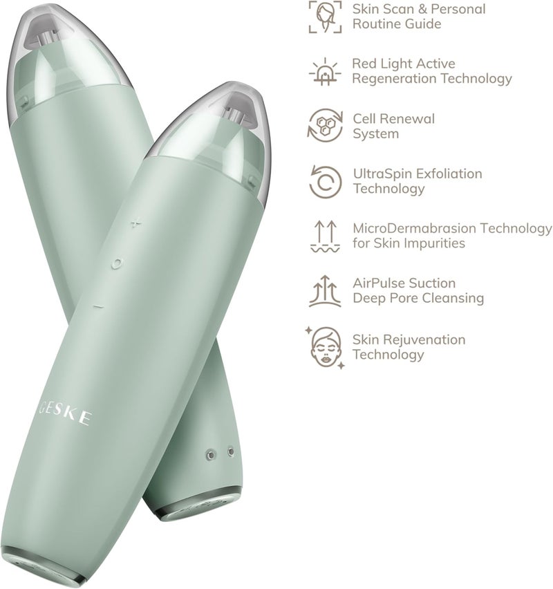 GESKE SmartAppGuided™ MicroDermabrasion Blackhead Remover | 7 in 1 | Blackhead Remover | Electric Pore Cleaner | Innovative Vacuum Cup | Beauty Tool | Skin Cleansing Device | Skincare Device - Image 4