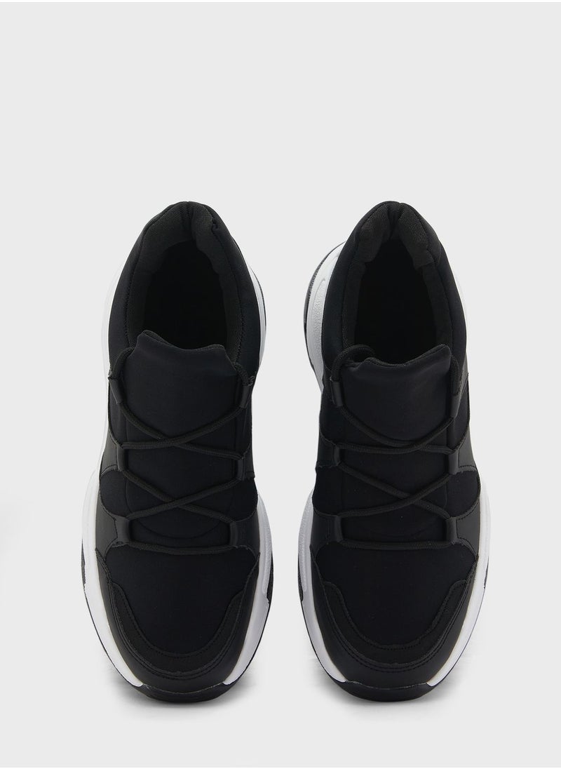 Ginger - Contrast Sole Lace Up Sneaker - Image 1