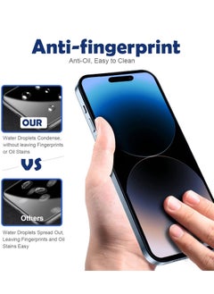 Houmt iPhone 14 Pro Max Screen Protector 9D Tempered Glass 9H Hardness HD Clear Case-friendly Shatterproof Protection Auto-alignment Frame 6.7 inch  - Image 3