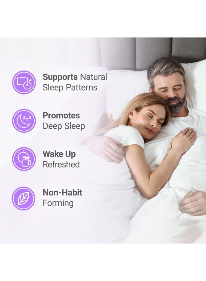 Nested Naturals Luna Sleep Aid - Non-Habit Forming Natural Sleeping Pills for Adults with Naturally Sourced Ingredients - Valerian Root, Melatonin, Chamomile, Lemon Balm, and More - 60 Vegan Capsules - Image 2