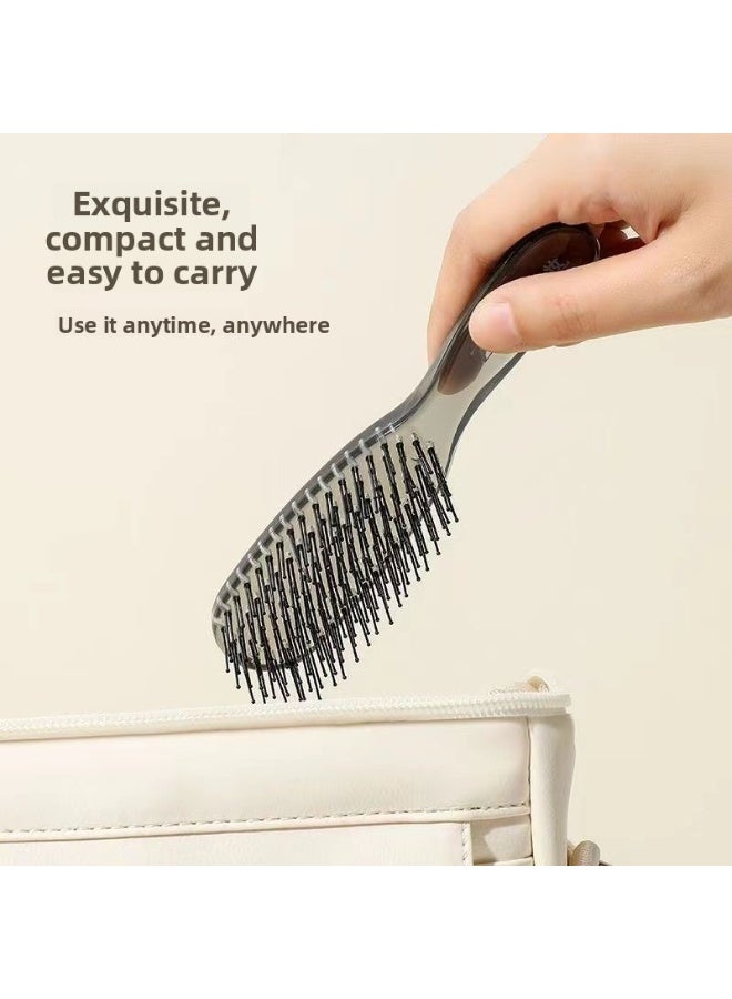 يوكانبي فرشاة شعر سحرية بطبقات - عبوتان للاستخدام الجاف والرطب، لتدليك فروة الرأس، مقاومة للكهرباء الساكنة وتضخيم الشعر - Image 4