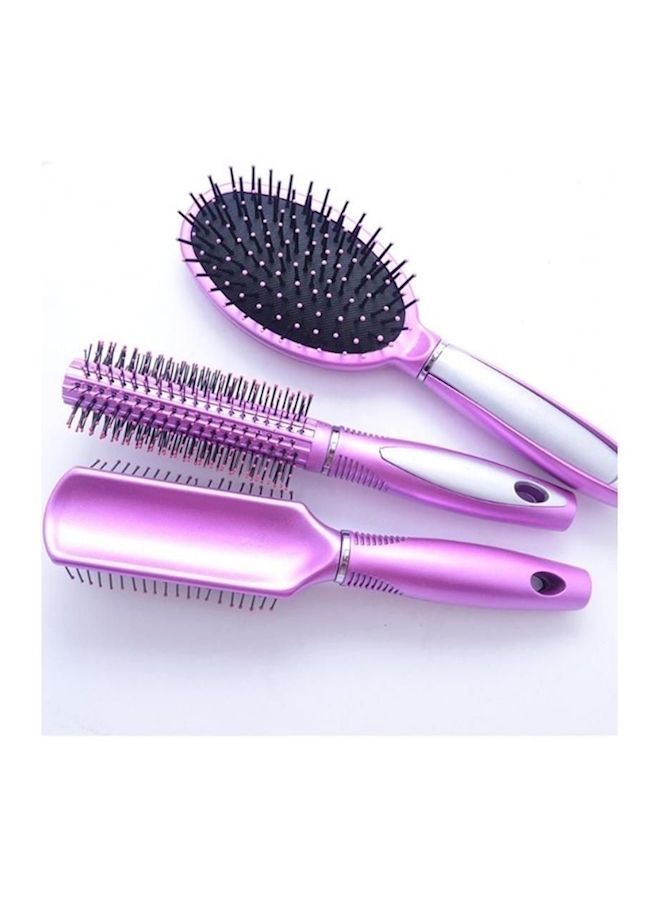 NIBEMINENT 3-Piece Air Bag Mage Comb Set Pink  - Image 1