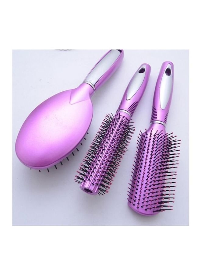 NIBEMINENT 3-Piece Air Bag Mage Comb Set Pink  - Image 3