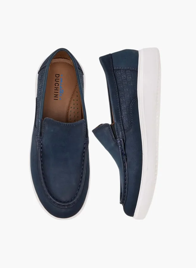 Mister Duchini Boys Textured Slip-On Loafers