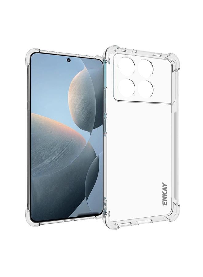 Case For Redmi K70E Hat-Prince Transparent TPU Shockproof Phone Case