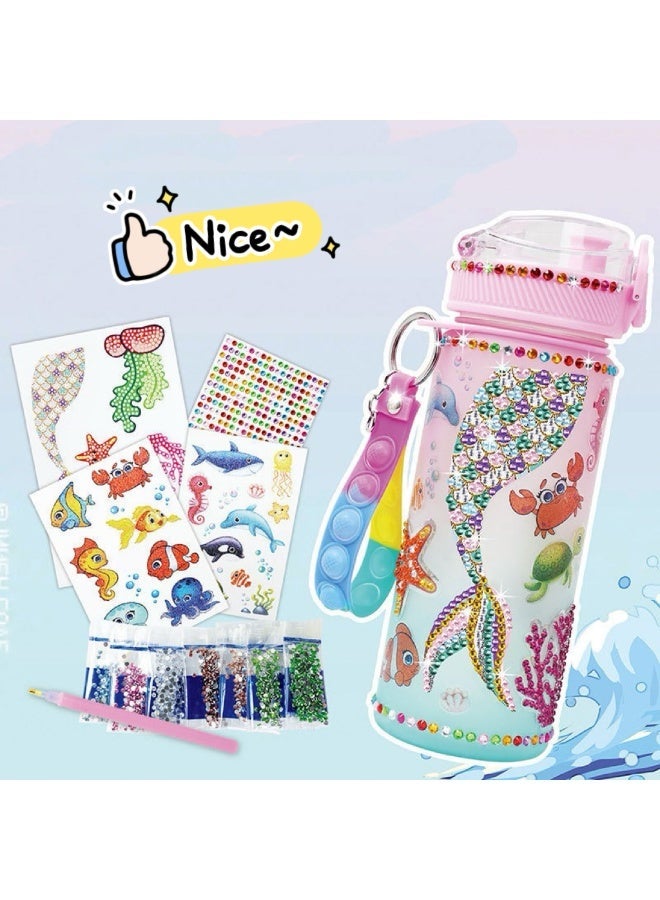 Decorate Your Own Water Bottle Kits for Girls, Fun Arts & Crafts Gift Toys for Ages 5+, Gem Painting Crafts, Fun Arts and Crafts Gifts Toys for Girls Birthday Christmas - Image 5