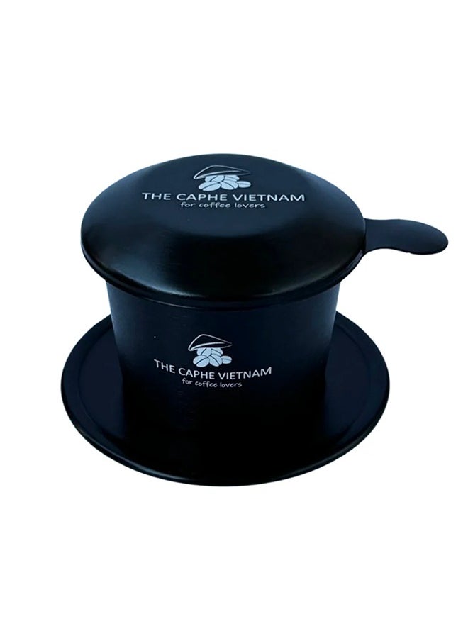 The Caphe Vietnam Coffee Phin Filter - Made with Aluminium | Black Vietnamese Phin Filter | Drip Coffee Maker | Reusable Filters  - Image 1
