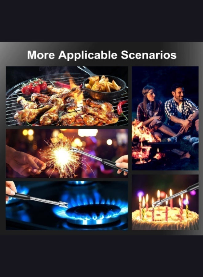 USB Rechargeable Plasma Electric Lighter, Windproof Long Neck Lighter for Kitchen, Candles, Gas Stove, BBQ, and Camping - Image 3