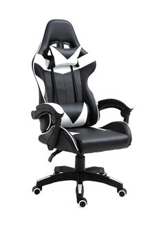 Extra Gaming Chair Adjustable Computer Chair PC Office PU Leather High Back Lumbar Support comfortable armrest Headrest silver and Black  - Image 1