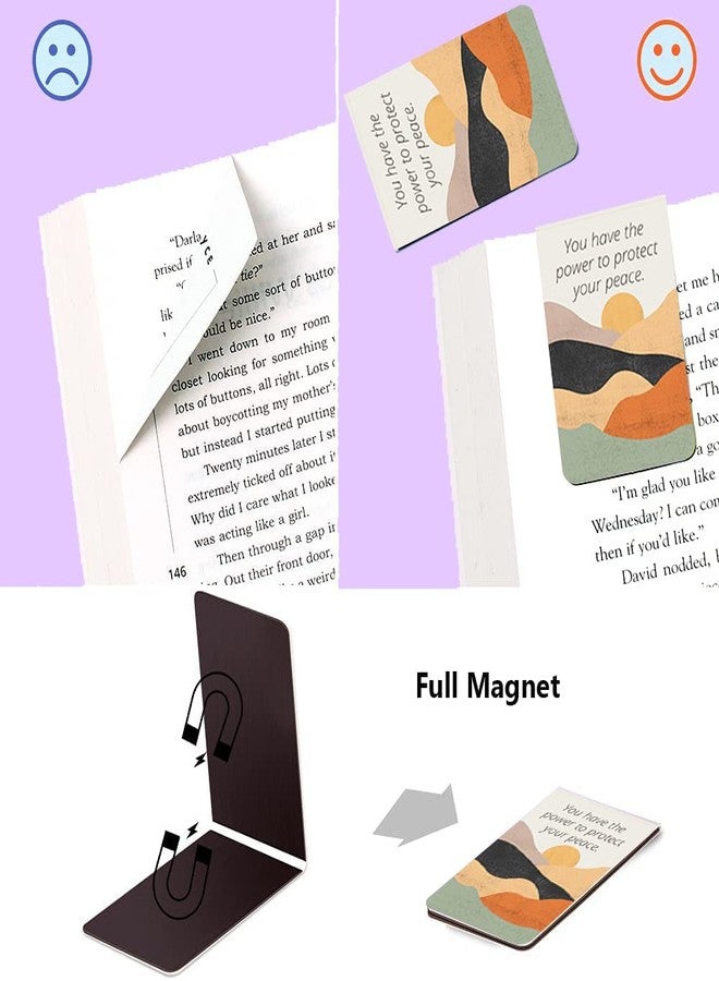 Rays Of Ink Peace Quotes Magnetic Bookmarks/Magnetic Page Markers/Magnetic Page Clips with Positive Affirmations. Ideal Gift for Students, Adults and Bookworms - Image 2
