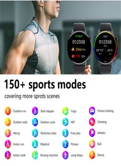 Generic Smart watch ECG and PPG, Bluetooth calling, non-invasive,  glucose monitor, uric acid and monitor, Android, iOS, Huawei can all be connected (three strap styles are available) 1pc  - Image 2