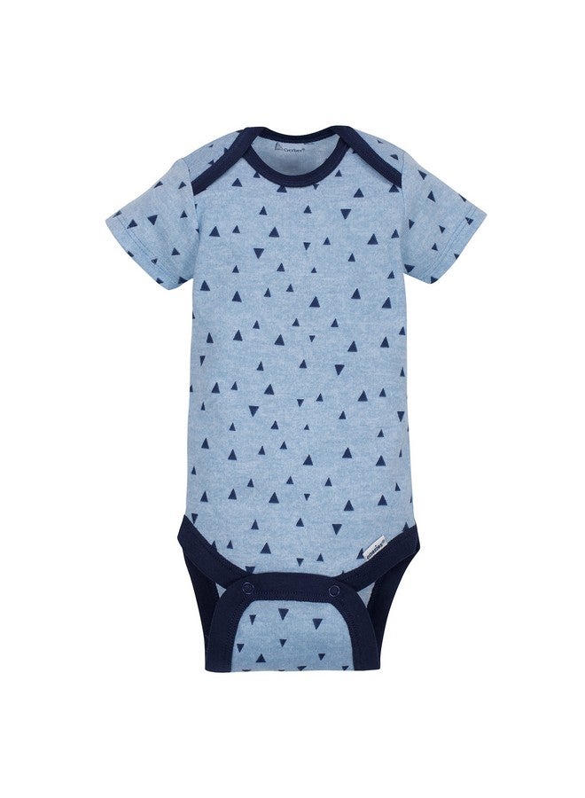 Gerber Gerber Baby Boys 5-Pack Short Sleeve Variety Onesies Bodysuits Hedgehog 6-9 Months  - Image 4