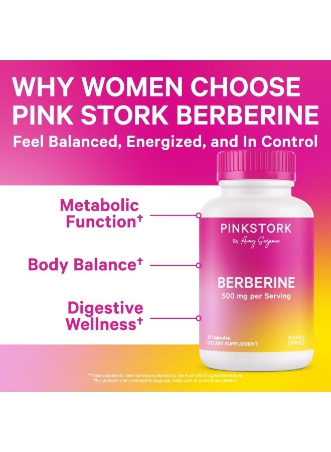 Pink Stork بيربرين، 500 ملغ لكل حصة 30 كبسولة، مكمل غذائي، مملوك للنساء - Image 2