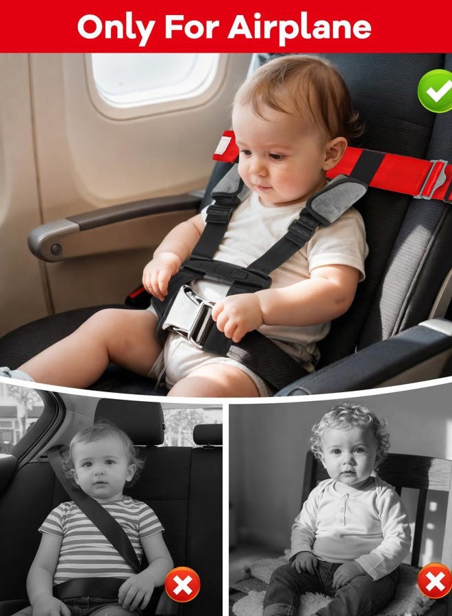 Duythy Child Airplane Safety Travel Harness Travel Accessories for Kids Baby Safety Travel Restraints Leash Safety Harness for Aviation Travel Use - Image 2