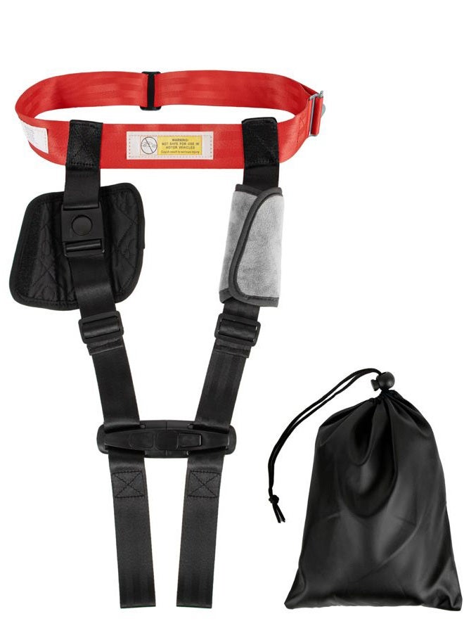 Duythy Child Airplane Safety Travel Harness Travel Accessories for Kids Baby Safety Travel Restraints Leash Safety Harness for Aviation Travel Use - Image 1