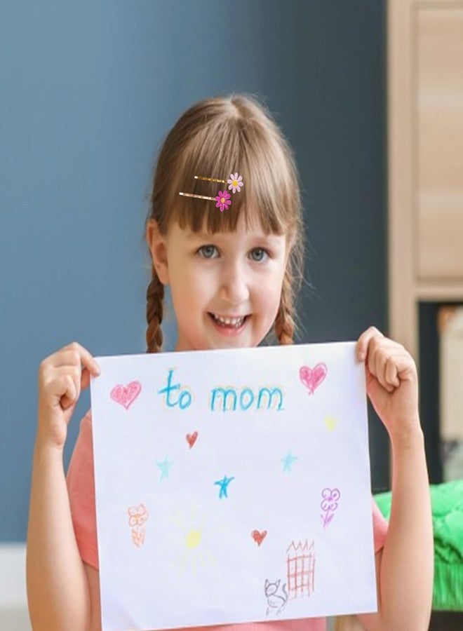 بينك شيب دبابيس شعر بينك شيب، 24 قطعة، مشابك شعر على شكل زهور للبنات والسيدات والأطفال - إكسسوارات شعر بلمسة نهائية معدنية - مانعة للانزلاق - متعددة الاستخدامات لحفلات الزفاف، وحفلات التخرج، وأعياد الميلاد - مع علبة - Image 4