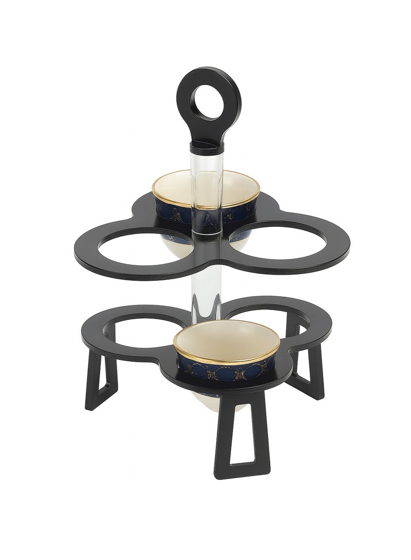 Bayti H.H. Royal Finjan Stand for 6 Cups – Decorative Display Rack for Arabic Coffee Cups, Elegant Countertop Holder - Image 4