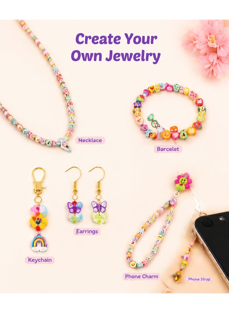 Hirospace 480 PCS Polymer Clay Beads Kit with 24 Cute Styles, DIY Bracelet & Jewelry Making Set for Necklaces, Earrings and Crafts, Creative Gift for Girls & Kids - Image 5