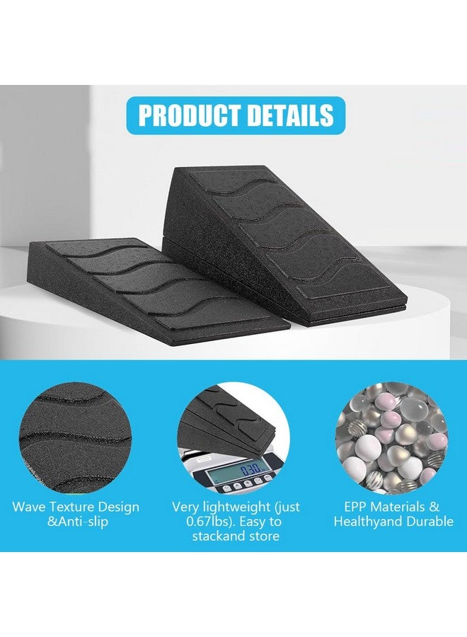 Proberos مجموعة بروبيروس® لرفع القرفصاء من 3 قطع، لوح مائل قابل للتعديل للقرفصاء وتمديد الساق، كتل يوغا غير قابلة للانزلاق، معدات تمارين EPP المتينة لتدريب القوة، ملحقات لياقة بدنية متعددة الاستخدامات - Image 3