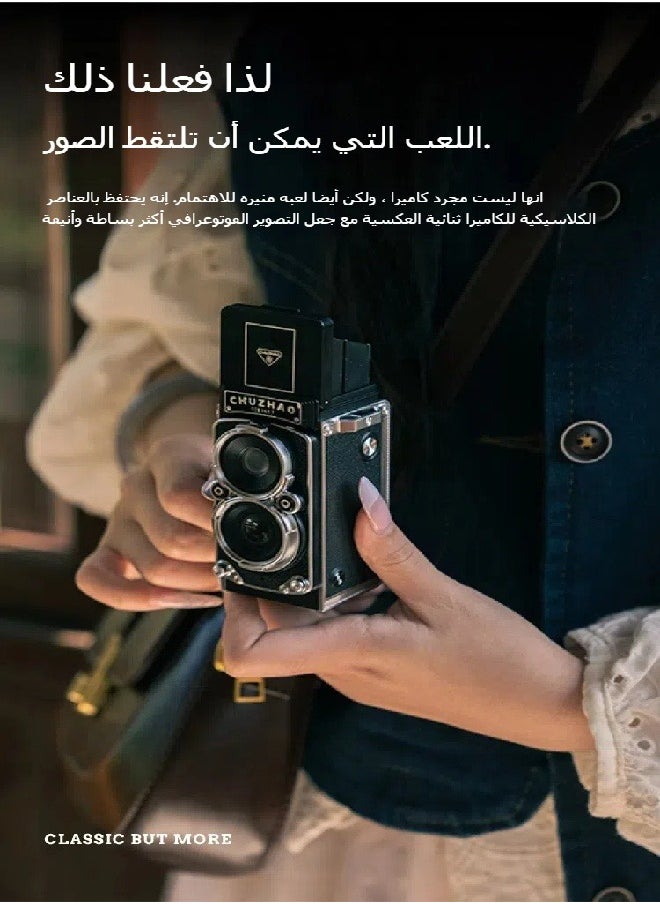 General - Simulation dual-reflex digital camera retro portable mini ccd small camera atmosphere decoration student gift - Image 1