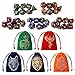 Grajar 35Pcs DND Dice Set with 5 Colorful Animal Patterned Dice Pouches Polyhedral Dice Sets for Dungeons and Dragons DD TTRPG MTG Table Role Playing Games Starry Sky - Image 2