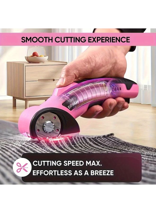 Yellow Cordless Electric Scissors Automatic Fabric Cutting System For Clothes Cardboard Carpets - Image 4