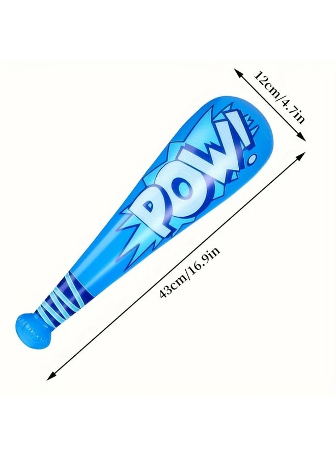 12 Pcs Thickened PVC Inflatable POW Baseball Bats Interactive Fun Team Cheering Party Supplies Colorful Carnival Party Gifts For Halloween Christmas Event - Image 3