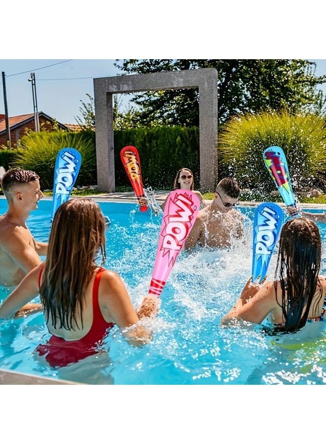 12 Pcs Thickened PVC Inflatable POW Baseball Bats Interactive Fun Team Cheering Party Supplies Colorful Carnival Party Gifts For Halloween Christmas Event - Image 2