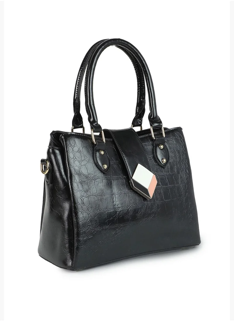 Haute Sauce Textured Hand Bag with Zip Lock