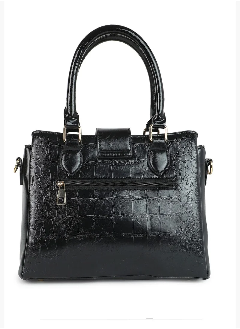 Haute Sauce Textured Hand Bag with Zip Lock