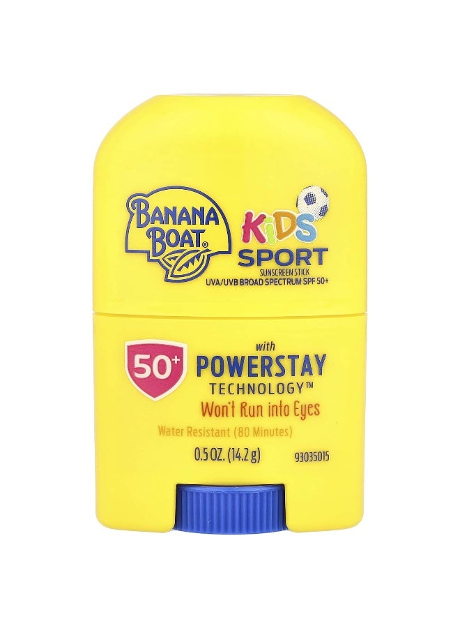 Banana Boat, Kids Sport, Sunscreen Stick, SPF 50+, 0.5 oz (14.2 g) - Image 1