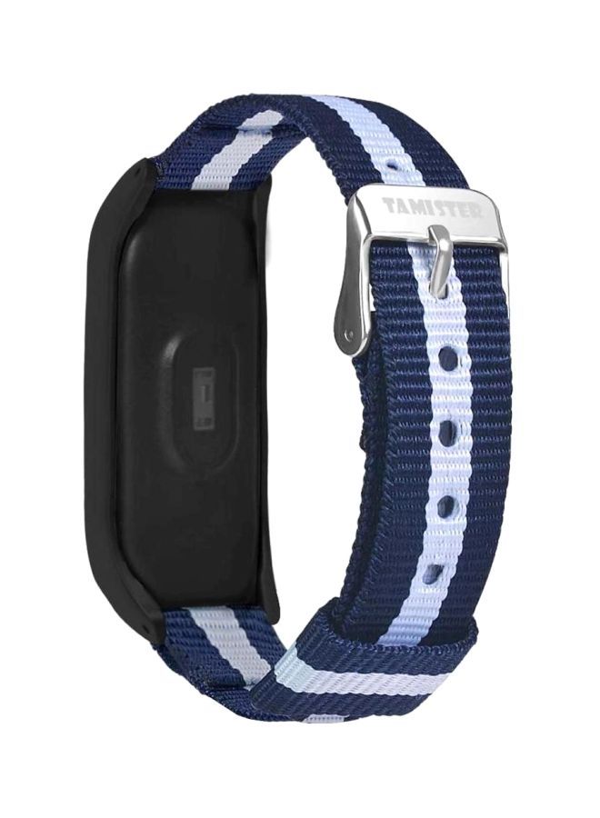 NIBEMINENT Replacement Band For Smartwatch Blue/White - Image 1