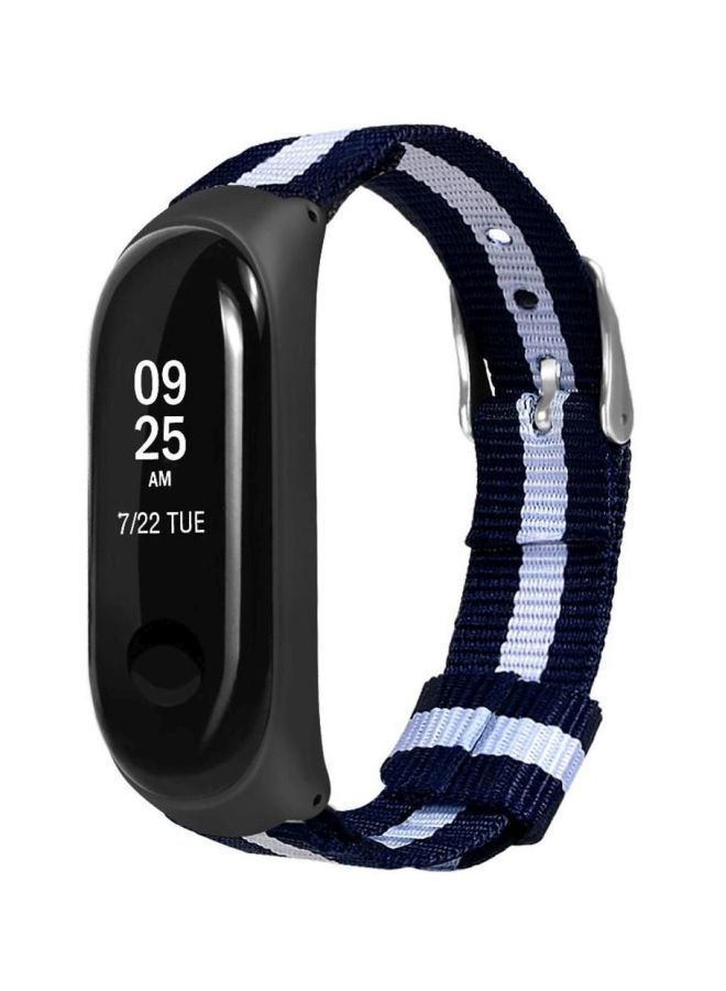 NIBEMINENT Replacement Band For Smartwatch Blue/White - Image 4