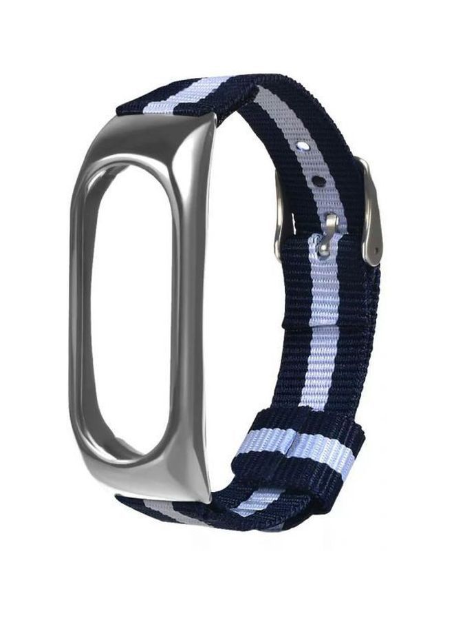 NIBEMINENT Replacement Band For Smartwatch Blue/White - Image 2