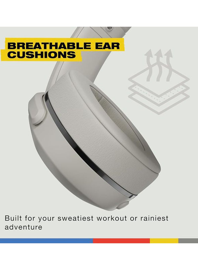 Skullcandy Crusher 540 Active Wireless Bluetooth Headphones with Multi-Sensory Bass, Noise Isolating Over-Ear Fit, Sweat and Water Resistant, 40 Hours Battery, Microphone for iPhone Android Concrete - Image 5