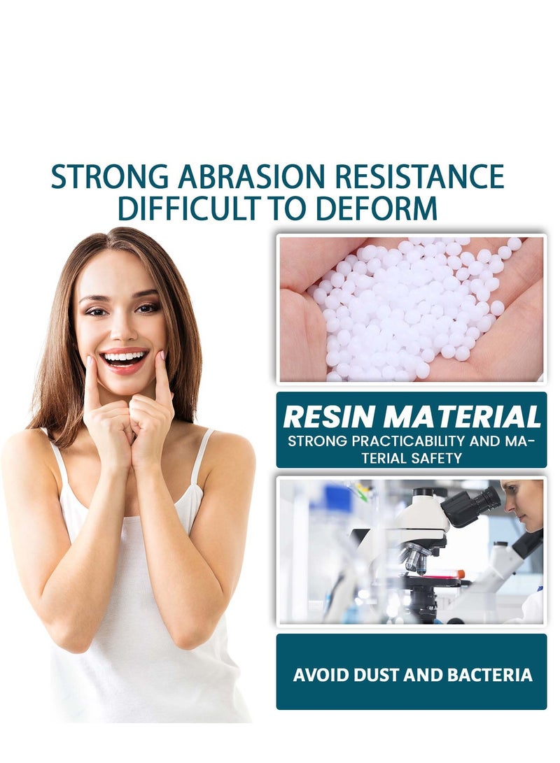 إيلهو طقم إصلاح الأسنان، أطقم أسنان قابلة للتعديل، قوالب أطقم أسنان مؤقتة قابلة للتخصيص لاستعادة ابتسامة واثقة - Image 5