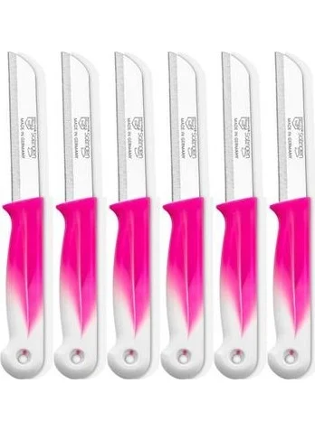 Taç Tac Solingen 6 Pcs Fruit Knife Pink White