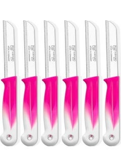TA Tac Solingen 6 Pcs Fruit Knife Pink White  - Image 3