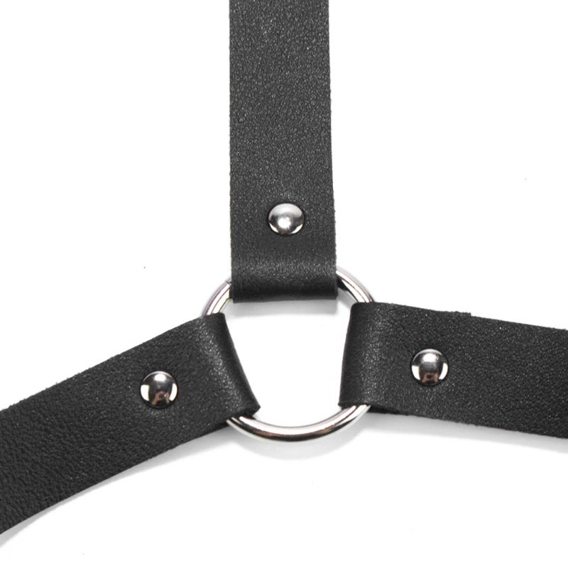 Punk-style cosplay prop belt with integrated suspenders for a fashionable and waist-slimming look - Image 4