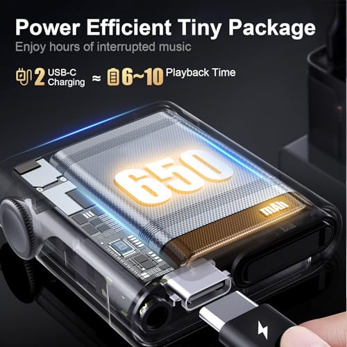 SHANLING M0s MP3 Player with Bluetooth 5.0 Hi-Fi Lossless Sound Music Player Portable Digital Audio Player 1.54” HD Touch Lasts 10 Hours 3.5mm/Type-C Jack(Without SD Card) - Image 5